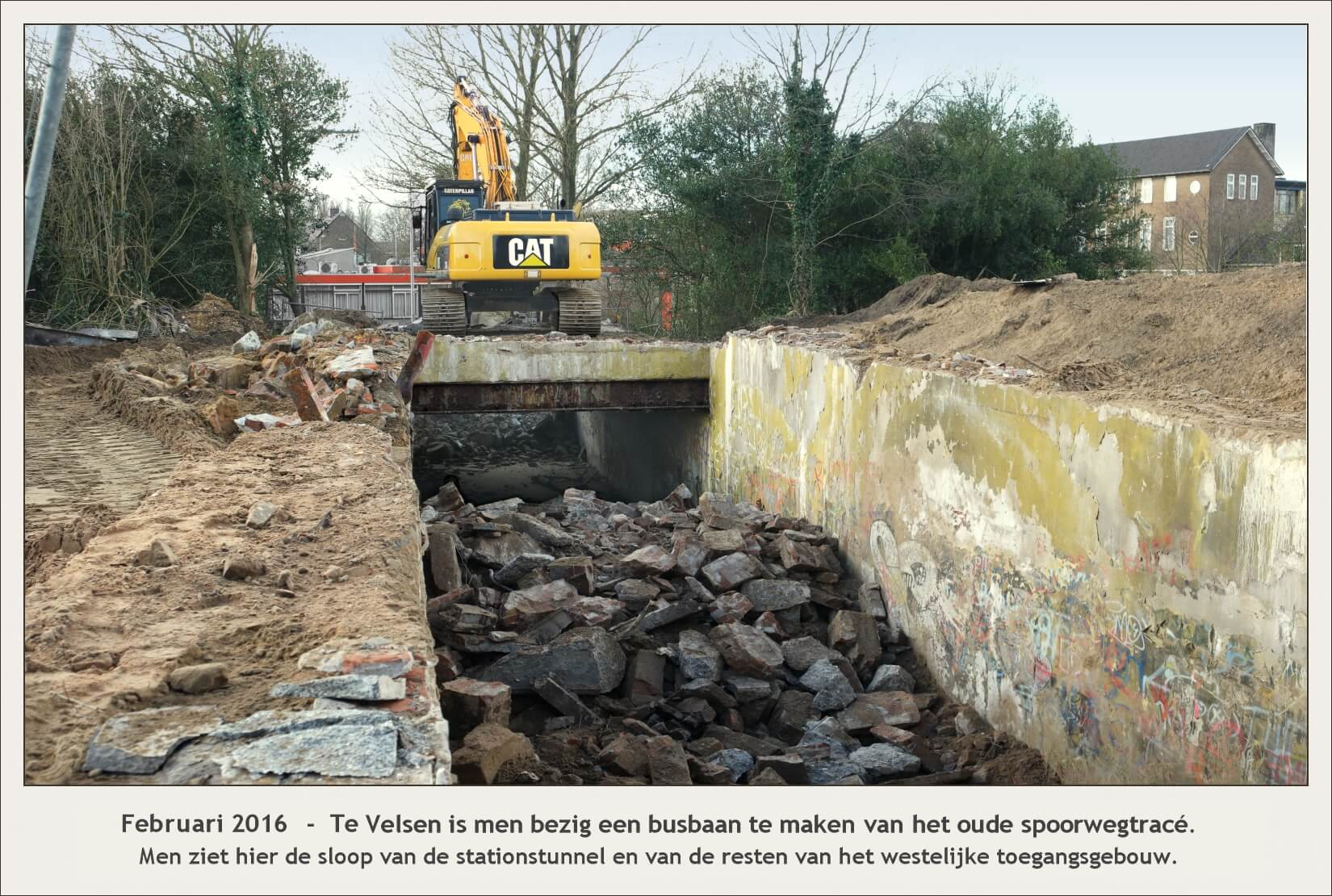Sloop ingang stationstunnel IJmuiden Oost 2016